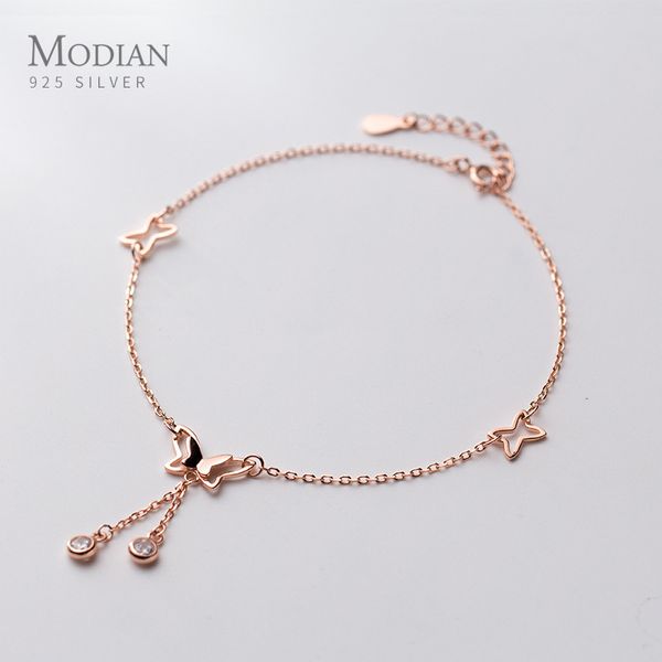 modian radiant zircon cute butterfly tassel luxury for women 925 sterling silver adjustable anklet insect fine jewelry, Red;blue
modian radiant zircon cute butterfly tassel luxury for women 925 sterling silver adjustable anklet insect fine jewelry, Red;blue