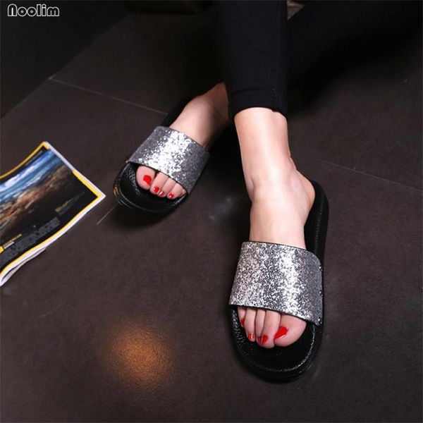 basic fashion bling home slippers woman concise casual beach flat with shoes indoor outdoor slip on female, Black
basic fashion bling home slippers woman concise casual beach flat with shoes indoor outdoor slip on female, Black