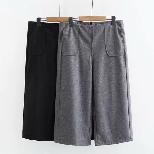 women's pants & capris plus size casual wide leg autumn winter women clothing fashion loose woolen trousers f3-1020, Black;white
women's pants & capris plus size casual wide leg autumn winter women clothing fashion loose woolen trousers f3-1020, Black;white