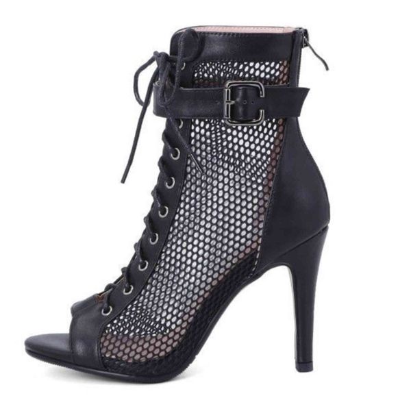 dress shoes saltos de dança latina mulheres malha legal botas femininas verão curtas rendas oco net boca peixe tamanho pequeno salto fino gf, Black
dress shoes saltos de dança latina mulheres malha legal botas femininas verão curtas rendas oco net boca peixe tamanho pequeno salto fino gf, Black
