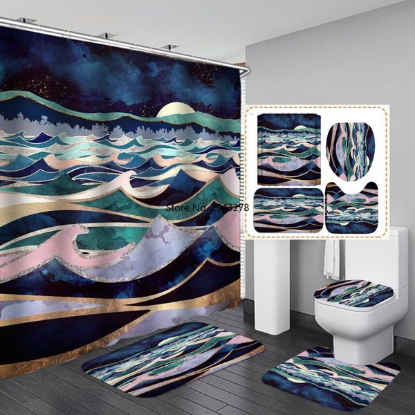 ocean wave art oil painting print curtain waterproof shower curtains polyester washable home decoration with hook
ocean wave art oil painting print curtain waterproof shower curtains polyester washable home decoration with hook