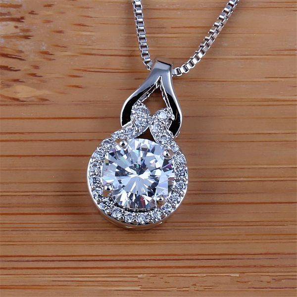 6pcs/lot zircon gourd pendant necklace women engagement gift for bridesmaids chains, Silver
6pcs/lot zircon gourd pendant necklace women engagement gift for bridesmaids chains, Silver