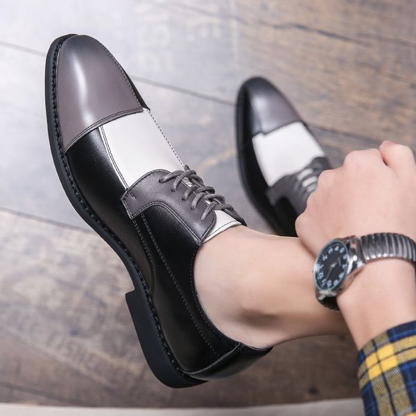 dropshipping men dress shoes big size 38-48 patchwork white blue brown casual formal shoes britsh pointy male flats, Black
dropshipping men dress shoes big size 38-48 patchwork white blue brown casual formal shoes britsh pointy male flats, Black
