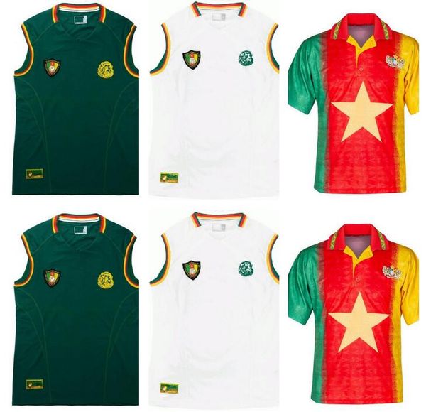 1994 1995 2002 cameroon retro soccer jersey 02 eto o mboma milla home away vintage classic football shirt, Black
1994 1995 2002 cameroon retro soccer jersey 02 eto o mboma milla home away vintage classic football shirt, Black