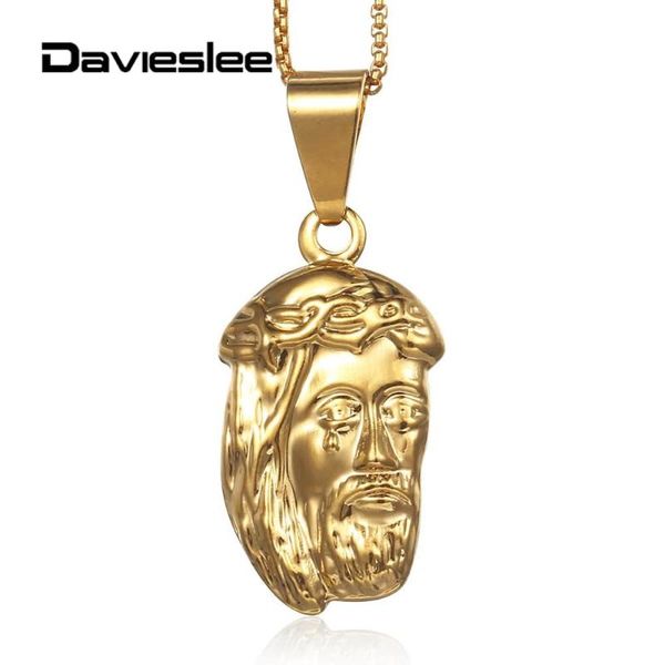 pendant necklaces davieslee hollow jesus necklace for women men yellow gold filled chain box link 45cm 50cm lgp196, Silver
pendant necklaces davieslee hollow jesus necklace for women men yellow gold filled chain box link 45cm 50cm lgp196, Silver