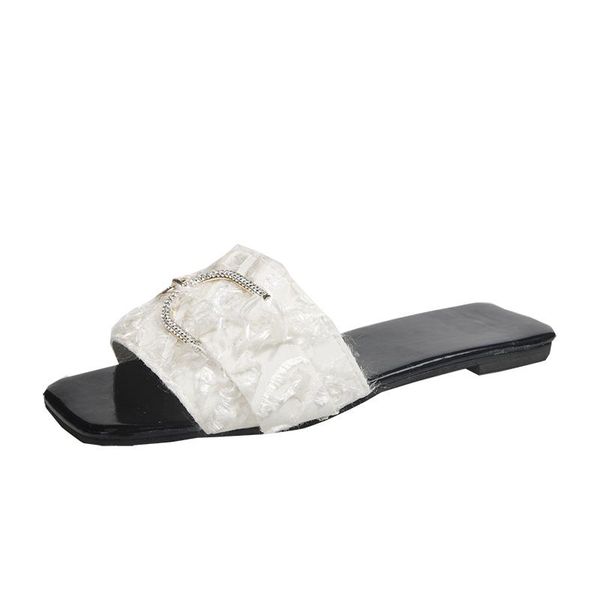 slippers fashion women's casual simple shoe upper buckle decoration elegant and versatile sweet flat-bottomed, Black
slippers fashion women's casual simple shoe upper buckle decoration elegant and versatile sweet flat-bottomed, Black