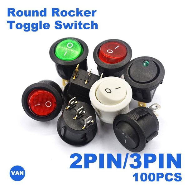 smart home control 100pcs 2pin/3pin red black white on/off 6a/250v round rocker toggle switch plastic push button
smart home control 100pcs 2pin/3pin red black white on/off 6a/250v round rocker toggle switch plastic push button