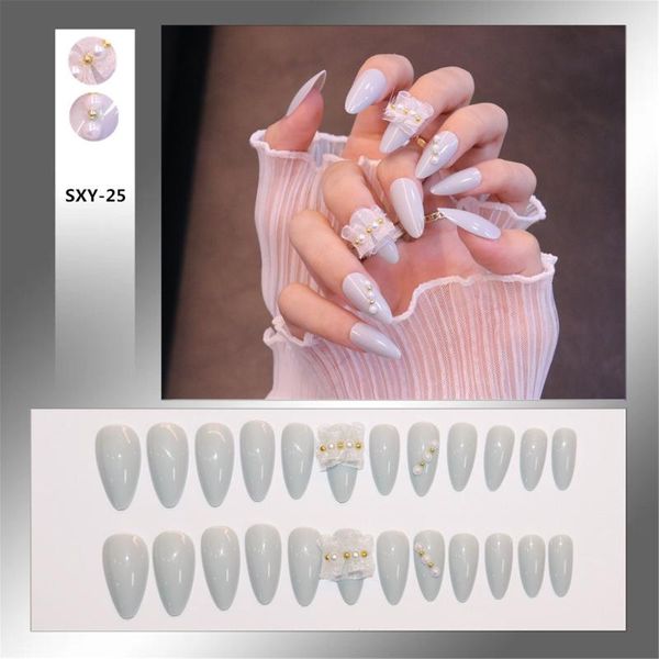 false nails 24pcs glossy gray artificial fake pearl inlay for design fashion lady long full cover manicure fingernails rp, Red;gold
false nails 24pcs glossy gray artificial fake pearl inlay for design fashion lady long full cover manicure fingernails rp, Red;gold