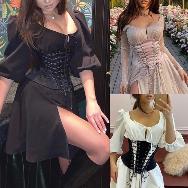 belts f3md women satin velvet corset crop criss cross lace-up underbust bustier cincher solid waist belt girdle body shaper, Black;brown
belts f3md women satin velvet corset crop criss cross lace-up underbust bustier cincher solid waist belt girdle body shaper, Black;brown