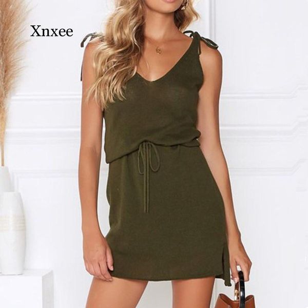 casual dress v neck mini drawstring waist off shoulder female vestidos sleeveless backless 2021 summer women dresses, Black;gray
casual dress v neck mini drawstring waist off shoulder female vestidos sleeveless backless 2021 summer women dresses, Black;gray