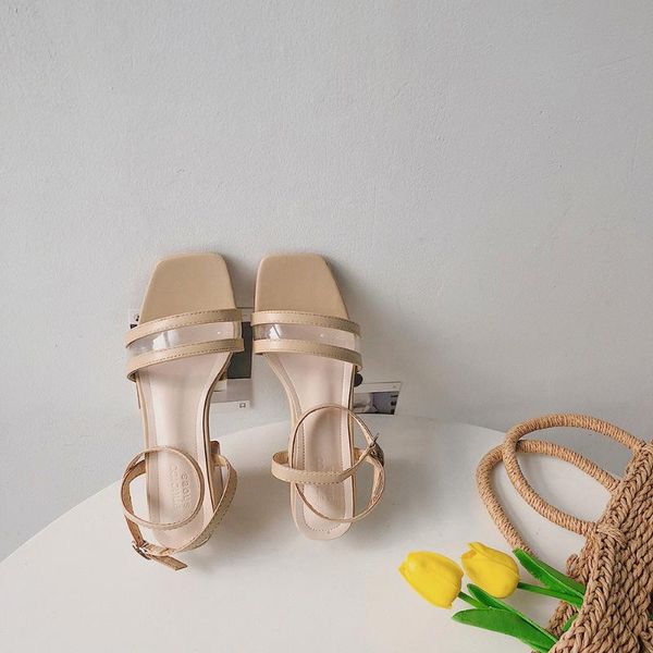 dress shoes patchwork clear band pu leather gladiator sandals women casual buckle strap woman all-match chunky med heels sandalias, Black
dress shoes patchwork clear band pu leather gladiator sandals women casual buckle strap woman all-match chunky med heels sandalias, Black