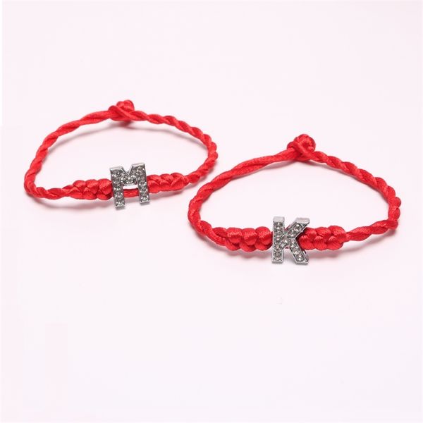 korean lovers red bracelet with diamond letter diy hand rope jewelry woven bracelet boutique gift, Black
korean lovers red bracelet with diamond letter diy hand rope jewelry woven bracelet boutique gift, Black