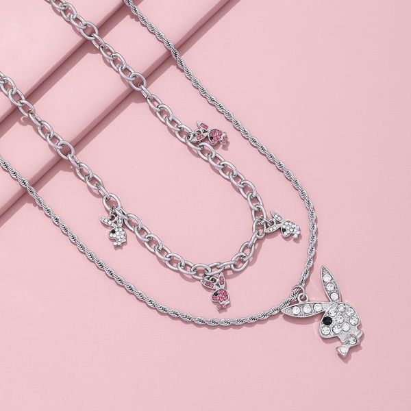 chains vg 6ym drop oil belt drill ladies necklace trend fashion women's birthday present jewelry gifts, Silver
chains vg 6ym drop oil belt drill ladies necklace trend fashion women's birthday present jewelry gifts, Silver
