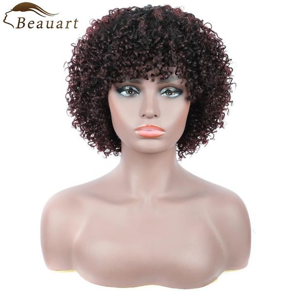 lace wigs beauart human hair bob cut full for black women 12"short natural curls wig with bangs ombre burgundy curly machine, Black;brown
lace wigs beauart human hair bob cut full for black women 12"short natural curls wig with bangs ombre burgundy curly machine, Black;brown