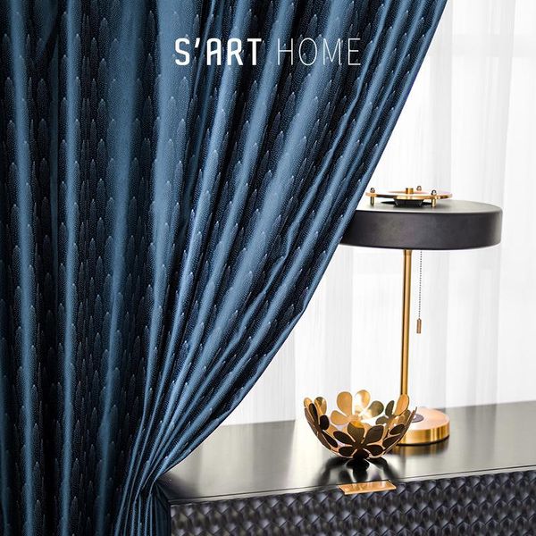 light luxury blue jacquard curtains nordic for living room bedroom high-precision dark texture shading modern simple curtain & drapes
light luxury blue jacquard curtains nordic for living room bedroom high-precision dark texture shading modern simple curtain & drapes