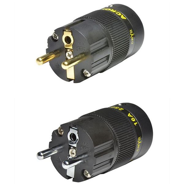 smart power plugs hi-end gold/ rhodium eu schuko plug hifi audio speaker electrical ac cord socket connector
smart power plugs hi-end gold/ rhodium eu schuko plug hifi audio speaker electrical ac cord socket connector