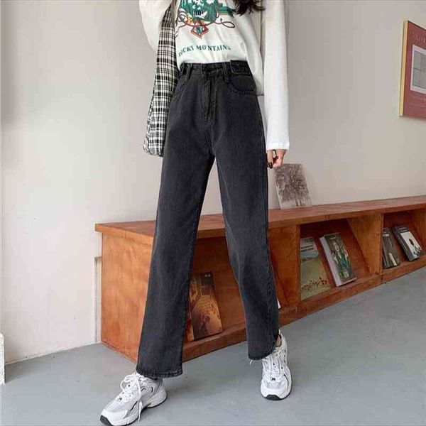 loose straight autumn high waist women jeans student trousers thin wide leg denim pants female black gray, Blue
loose straight autumn high waist women jeans student trousers thin wide leg denim pants female black gray, Blue
