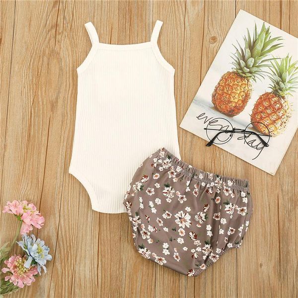 rompers baby girl's bodysuits two-piece suit, sleeveless sling romper and flower print shorts for birthday party pography, Blue
rompers baby girl's bodysuits two-piece suit, sleeveless sling romper and flower print shorts for birthday party pography, Blue