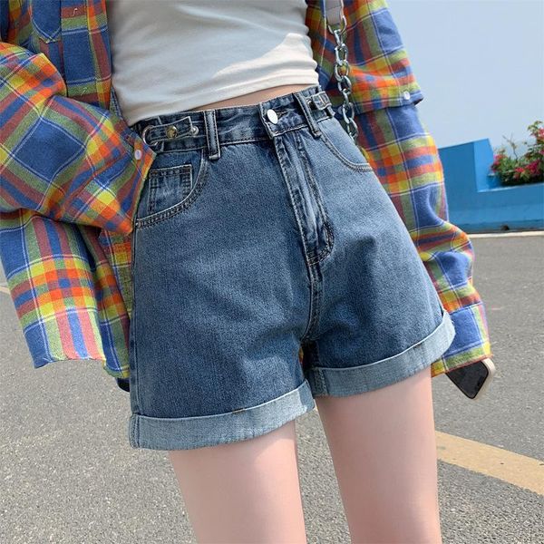 women's jeans wanyucl high waist denim shorts women summer style adjustable loose straight leg thin curly a-line wide pants, Blue
women's jeans wanyucl high waist denim shorts women summer style adjustable loose straight leg thin curly a-line wide pants, Blue