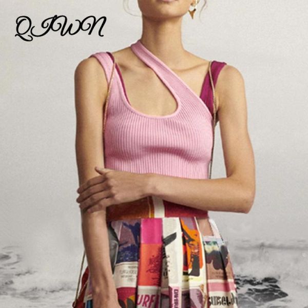 women's tanks & camis runway brand luxury women clothes summer ice silk knit sling pink design slim irregular collar vest q3xt, White
women's tanks & camis runway brand luxury women clothes summer ice silk knit sling pink design slim irregular collar vest q3xt, White