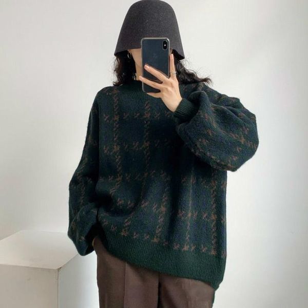 women's sweaters pullover patchwork loose lantern sleeve simple knitted sweater female elegant all-match trendy oversize streetwear clo, White;black
women's sweaters pullover patchwork loose lantern sleeve simple knitted sweater female elegant all-match trendy oversize streetwear clo, White;black