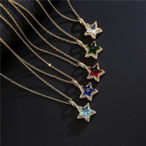 chains fashion jewelry necklace for women girls 2021 colorful zircon star pendant, Silver
chains fashion jewelry necklace for women girls 2021 colorful zircon star pendant, Silver