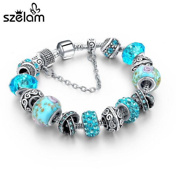charm bracelets szelam jewellery european for women 925 silver chain & bangles diy jewelry pulseras sbr160158, Golden;silver
charm bracelets szelam jewellery european for women 925 silver chain & bangles diy jewelry pulseras sbr160158, Golden;silver