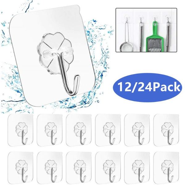hooks & rails 12/24/32pcs transparent strong self adhesive door wall hangers hook suction heavy load rack cup sucker for kitchen bathroom
hooks & rails 12/24/32pcs transparent strong self adhesive door wall hangers hook suction heavy load rack cup sucker for kitchen bathroom