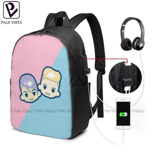 backpack pentatonix backpacks men's - women's student bag trend print school bags