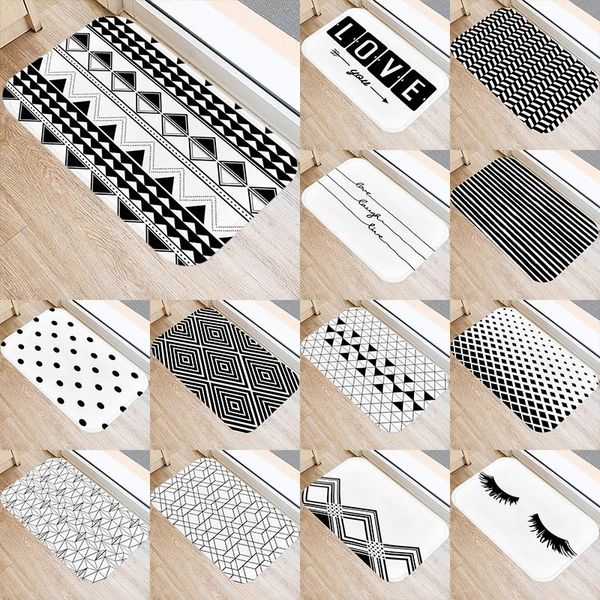 1pcs nordic black geometric kitchen entrance 40*60 door mat coral velvet carpet rubber indoor floor mats non-anti-slip rug 48231 carpets
1pcs nordic black geometric kitchen entrance 40*60 door mat coral velvet carpet rubber indoor floor mats non-anti-slip rug 48231 carpets