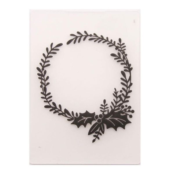 craft tools christmas wreath plastic template green leaf card making paper wedding decoration embossing folders
craft tools christmas wreath plastic template green leaf card making paper wedding decoration embossing folders