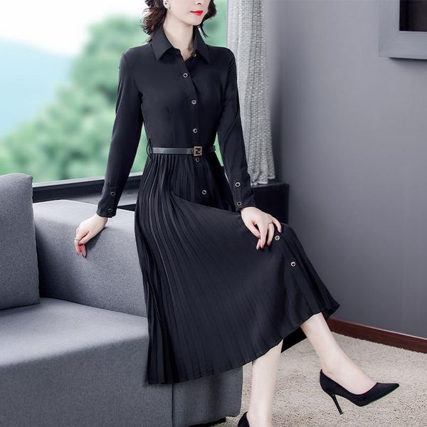 autumn vintage black classic midi pleated dresses 2021 spring casual plus size long sleeve dress elegant bodycon women vestidos, Black;gray
autumn vintage black classic midi pleated dresses 2021 spring casual plus size long sleeve dress elegant bodycon women vestidos, Black;gray