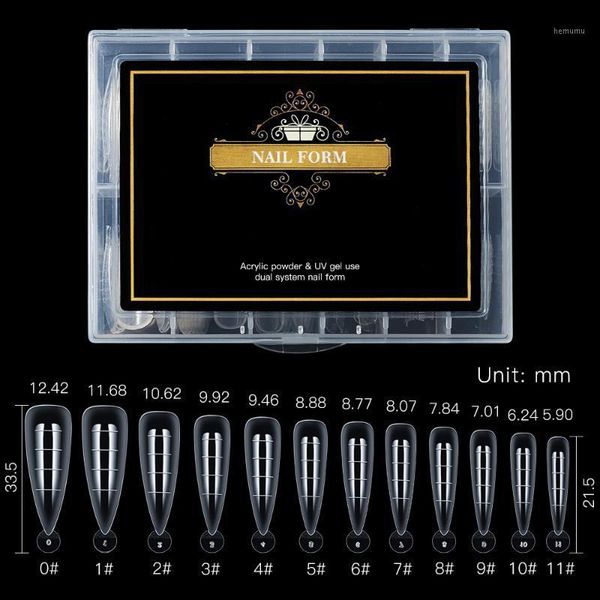 120pcs clear dual forms nail system full cover quick building gel mold tips extension diy nails accessoires manicure tools1, Red;gold
120pcs clear dual forms nail system full cover quick building gel mold tips extension diy nails accessoires manicure tools1, Red;gold