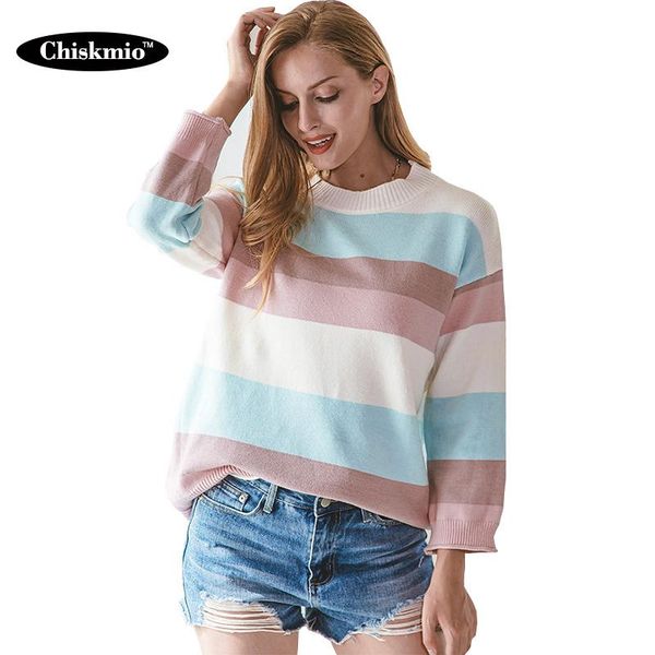 women's sweaters chiskmio striped knitted women sweater acrylic warm jumper harajuku knitwear pullover casual clothes winter, White;black
women's sweaters chiskmio striped knitted women sweater acrylic warm jumper harajuku knitwear pullover casual clothes winter, White;black