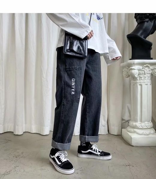 men's jeans men pants straight leg youngster elastic drawstring waistband youthful shalwar boy casual slacks wide baggy blue
men's jeans men pants straight leg youngster elastic drawstring waistband youthful shalwar boy casual slacks wide baggy blue