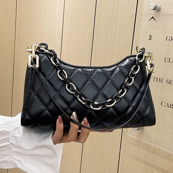 womens bags 2021 brand trend metal chain underarm bag luxury soft leather handbags ladies suture grid tote shoulder bag purse
womens bags 2021 brand trend metal chain underarm bag luxury soft leather handbags ladies suture grid tote shoulder bag purse