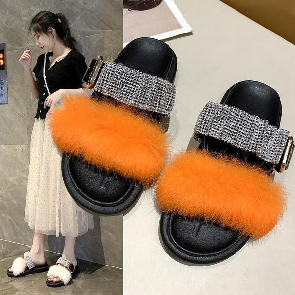 slippers women candy color rhinestone flat bottomed buckle thick fashion, Black
slippers women candy color rhinestone flat bottomed buckle thick fashion, Black