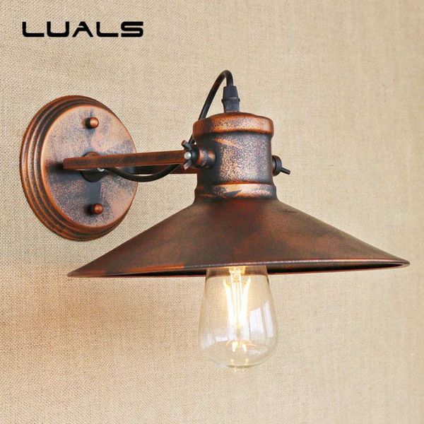 industrial style wall lamp metal rust color vintage light coffee bar loft art deco lighting contains edison led bulbs lamps
industrial style wall lamp metal rust color vintage light coffee bar loft art deco lighting contains edison led bulbs lamps