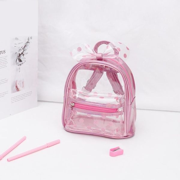 school bags 2021 transparent pvc girl schoolbag cartoon cute bowknot children backpack
school bags 2021 transparent pvc girl schoolbag cartoon cute bowknot children backpack