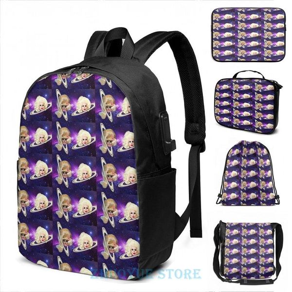 backpack funny graphic print trixie and katya usb charge men school bags women bag travel laptop
backpack funny graphic print trixie and katya usb charge men school bags women bag travel laptop