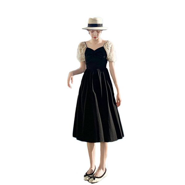 casual dresses black short sleeve dress for women 2021 summer fashion elegant high waist slim party female lr1096, Black;gray
casual dresses black short sleeve dress for women 2021 summer fashion elegant high waist slim party female lr1096, Black;gray