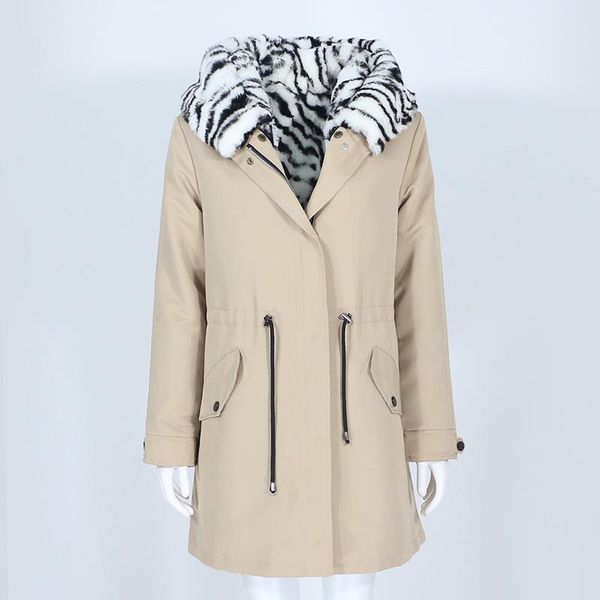women's fur & faux menina bonita 2021 leopard long waterproof parka winter jacket women real coat natural rex detachable outerwear, Black
women's fur & faux menina bonita 2021 leopard long waterproof parka winter jacket women real coat natural rex detachable outerwear, Black