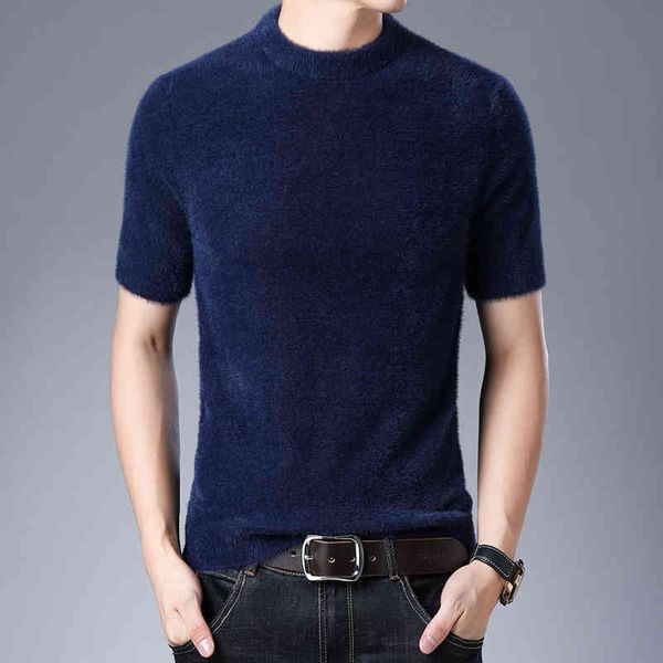 spring new short sve knitted pure wool sweater men clothing solid all match slim fit stretched round collar casual pullovers, White;black
spring new short sve knitted pure wool sweater men clothing solid all match slim fit stretched round collar casual pullovers, White;black