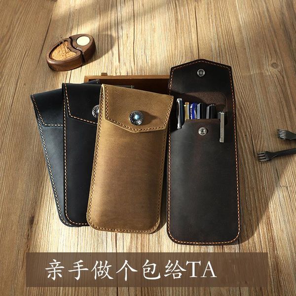 pencil bags handmade genuine leather pen cover with large capacity retro-style bag creative pouch case stationery articles
pencil bags handmade genuine leather pen cover with large capacity retro-style bag creative pouch case stationery articles