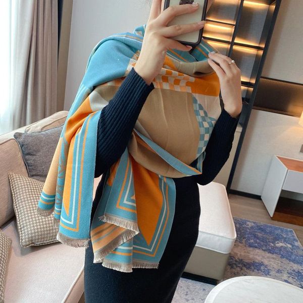 hats, scarves & gloves sets autumn and winter women's scarf fashion geometric pattern hundred match trend warm thickened shawl, Blue;gray
hats, scarves & gloves sets autumn and winter women's scarf fashion geometric pattern hundred match trend warm thickened shawl, Blue;gray