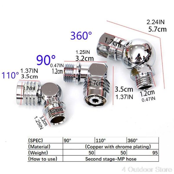 90/110/360 degree swivel hose adapter for 2nd stage scuba diving regulator connector dive accessory s15 20 drop pool & accessories
90/110/360 degree swivel hose adapter for 2nd stage scuba diving regulator connector dive accessory s15 20 drop pool & accessories