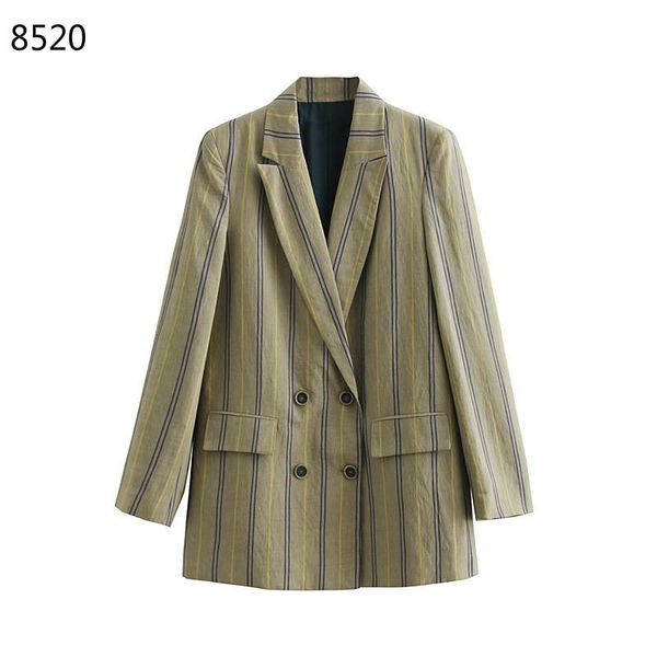 women's suits & blazers fashion autumn women casual office striped retro double-breasted suit elegant business female blazer coat, White;black
women's suits & blazers fashion autumn women casual office striped retro double-breasted suit elegant business female blazer coat, White;black