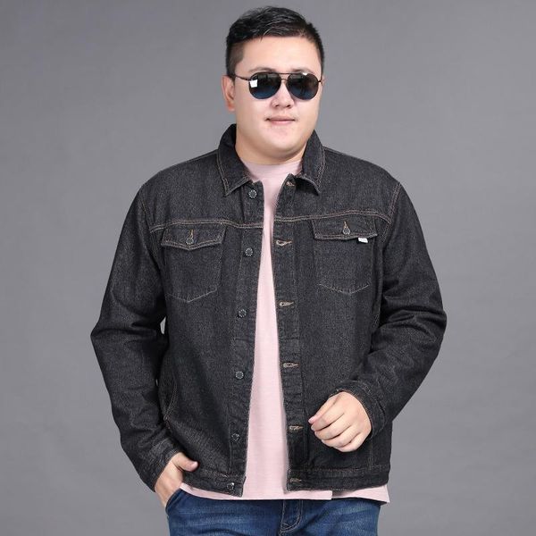 men's jackets 2021 classic denim jacket men brand clothing cotton casual jean dark blue solid coat male plus size 8xl 7xl 6xl, Black;brown
men's jackets 2021 classic denim jacket men brand clothing cotton casual jean dark blue solid coat male plus size 8xl 7xl 6xl, Black;brown