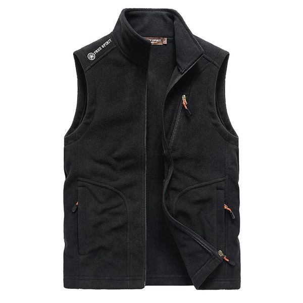men's vests winter fleece coat waistcoat jackets vest 2021 spring autumn solid color sleeveless jacket zipper pocket m-5xl, Black;white
men's vests winter fleece coat waistcoat jackets vest 2021 spring autumn solid color sleeveless jacket zipper pocket m-5xl, Black;white