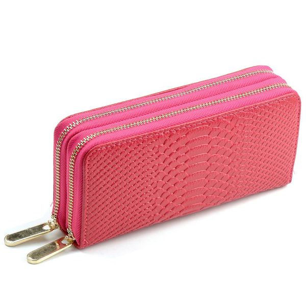 wallets leather women's wallet solid crocodile long lady clutch purse double zipper design holder female money bag, Red;black
wallets leather women's wallet solid crocodile long lady clutch purse double zipper design holder female money bag, Red;black